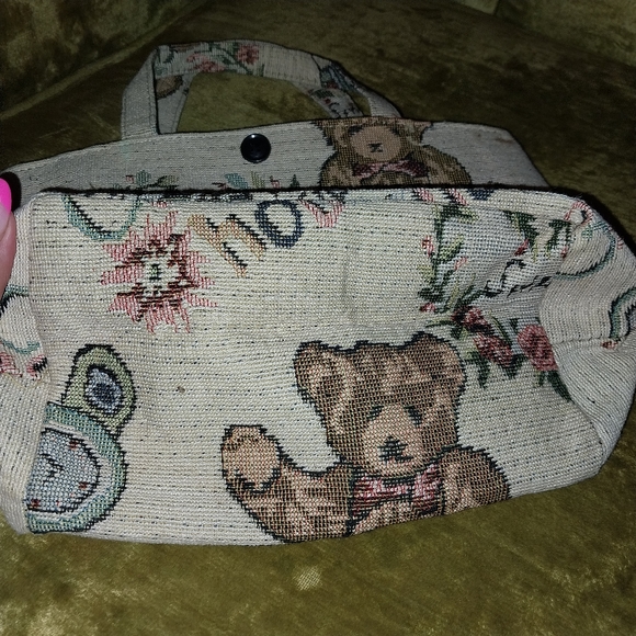 Vintage teddy bear purse - Picture 7 of 8